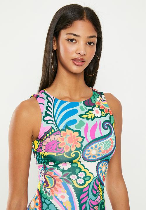 SISSY BOY - Flow with it: maxi with back hardware detail - multi
