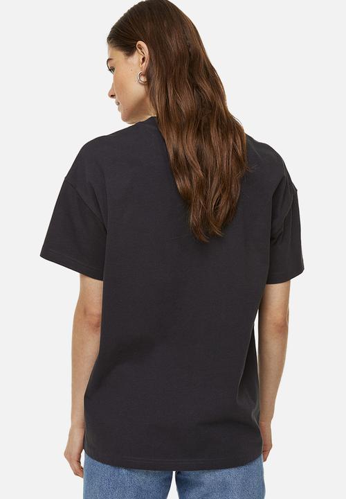 H&M - Oversized printed t-shirt - dark grey ucla 