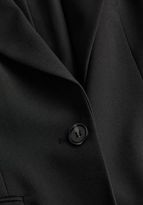 H&M - Single-breasted twill blazer - black