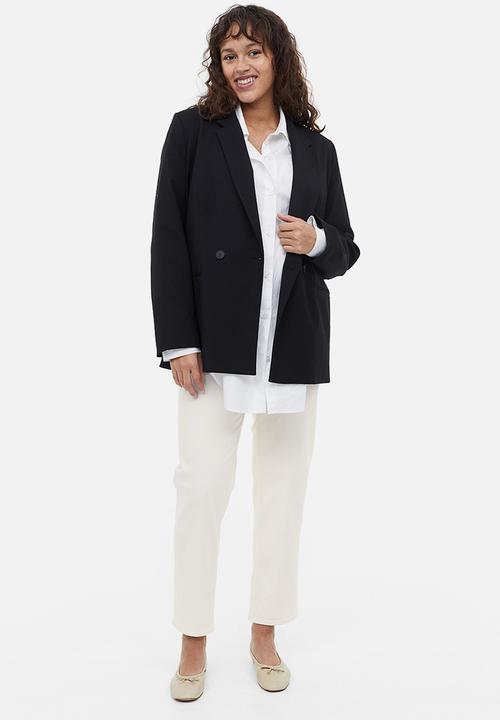 H&M - Mama straight ankle jeans - white