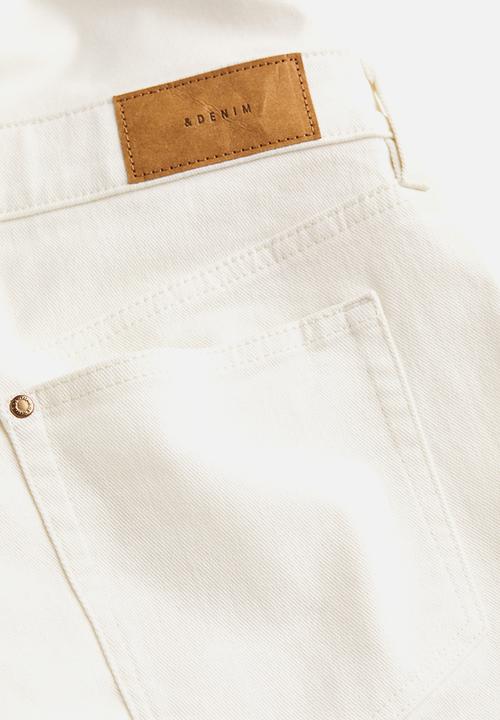 H&M - Mama straight ankle jeans - white