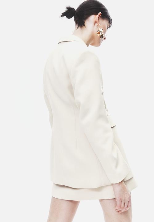 H&M - Double-breasted blazer - light beige