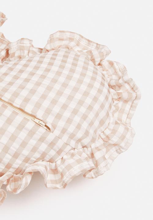 Sixth Floor - Thistle Heart cushion -natural