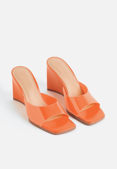 H&M - Wedge-heeled mules - orange