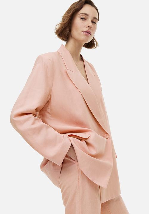 H&M - Double-breasted blazer - apricot 