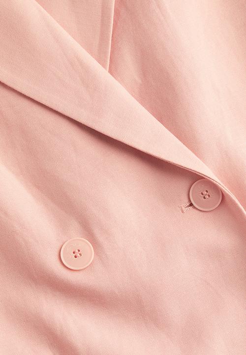 H&M - Double-breasted blazer - apricot 