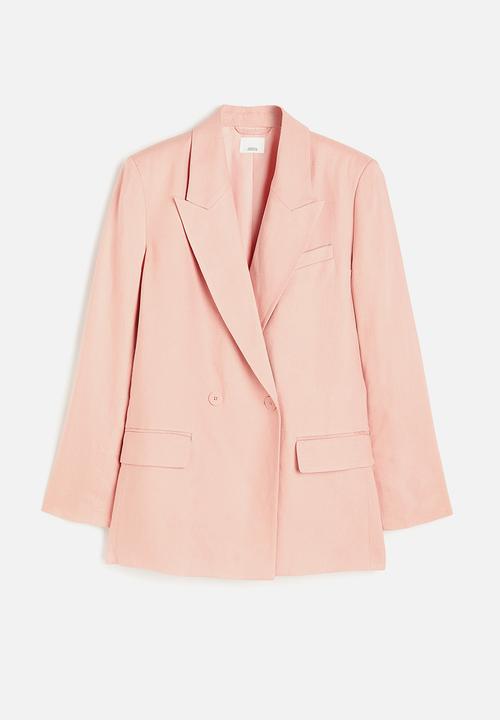 H&M - Double-breasted blazer - apricot 