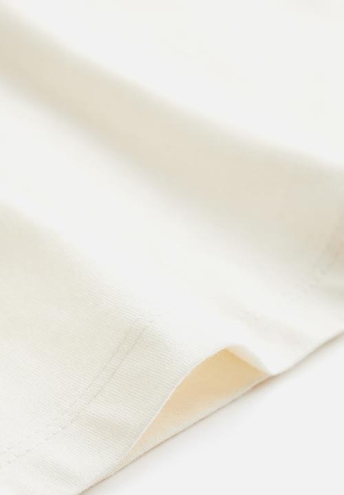 H&M - Cotton t-shirt - white & peach