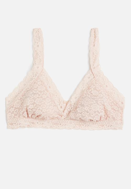 H&M - Soft lace bra - powder pink