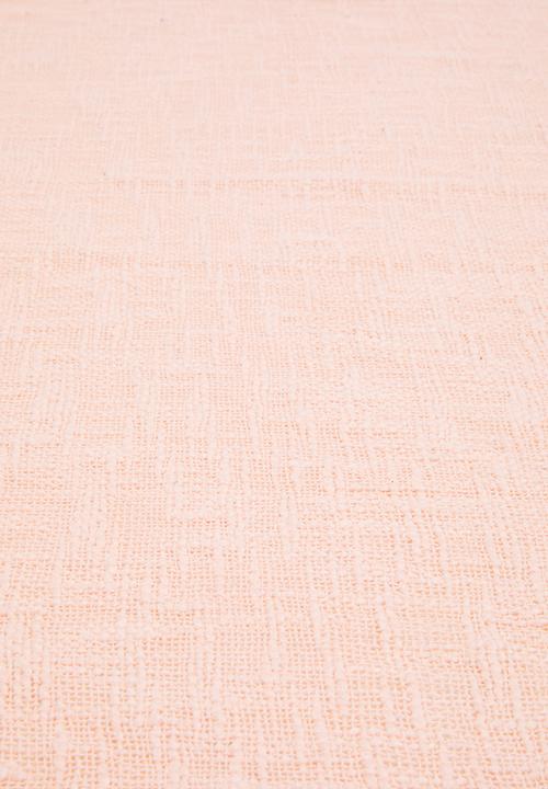 H&S - Calm cotton slub throw - pink