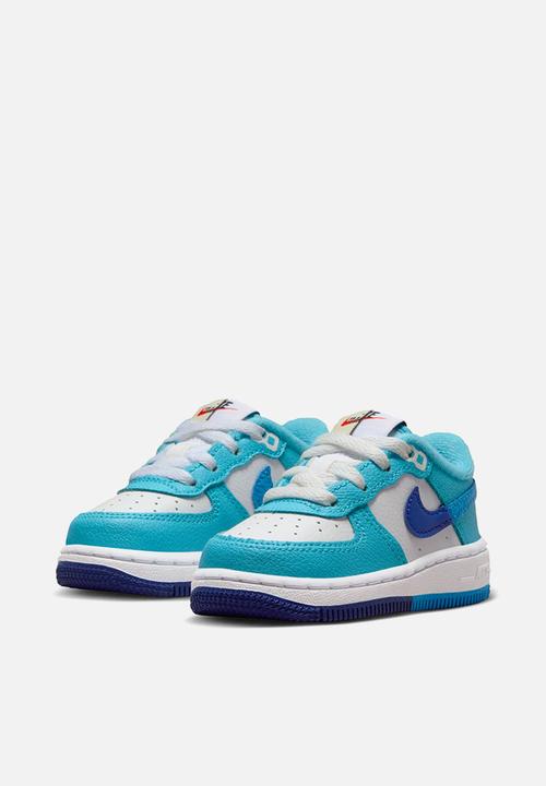 Nike - Nike force 1 lv8 2 - white/lt photo blue-deep royal blue