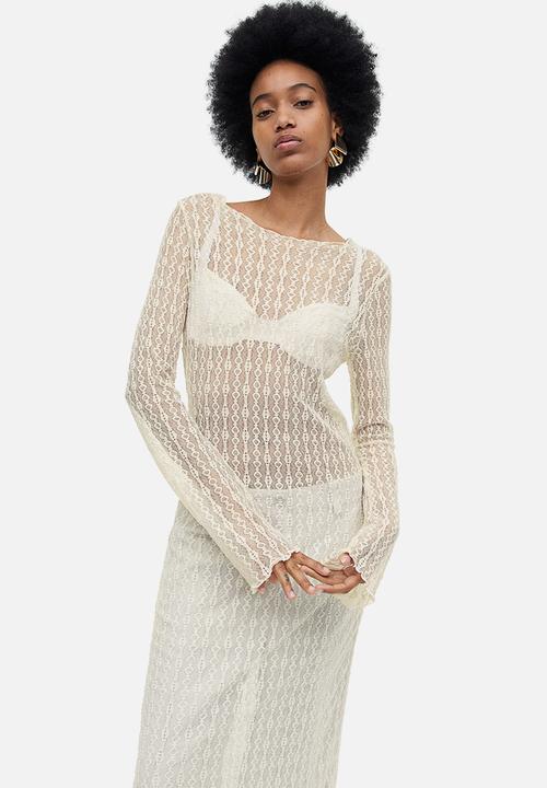 H&M - Lace dress - cream
