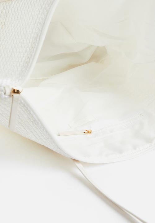 H&M - Straw shopper - white