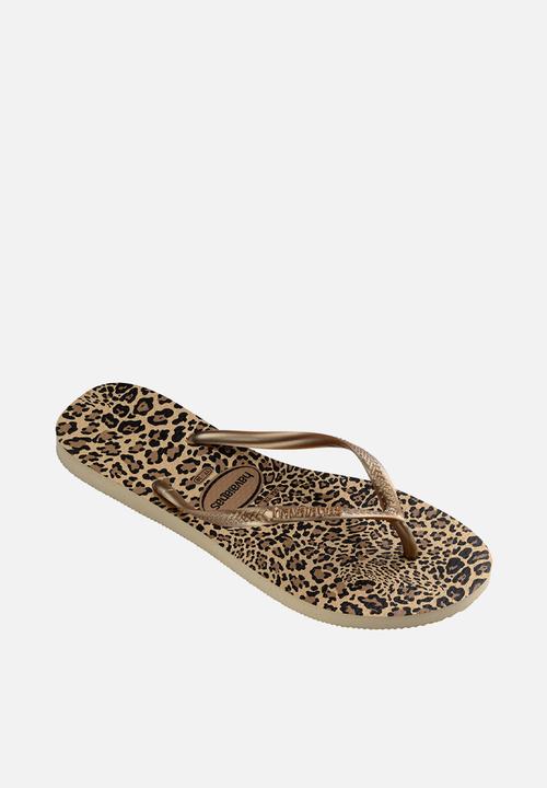 Havaianas - Slim animals - sand grey/golden