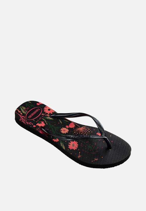 Havaianas - Slim organic - black/pink