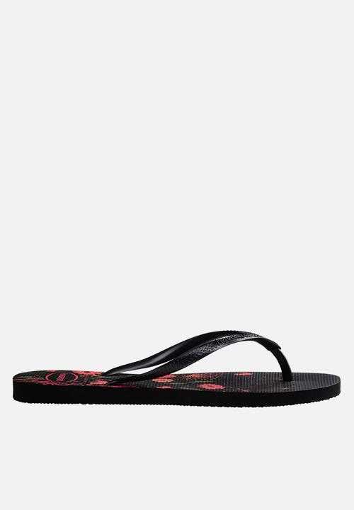 Havaianas - Slim organic - black/pink