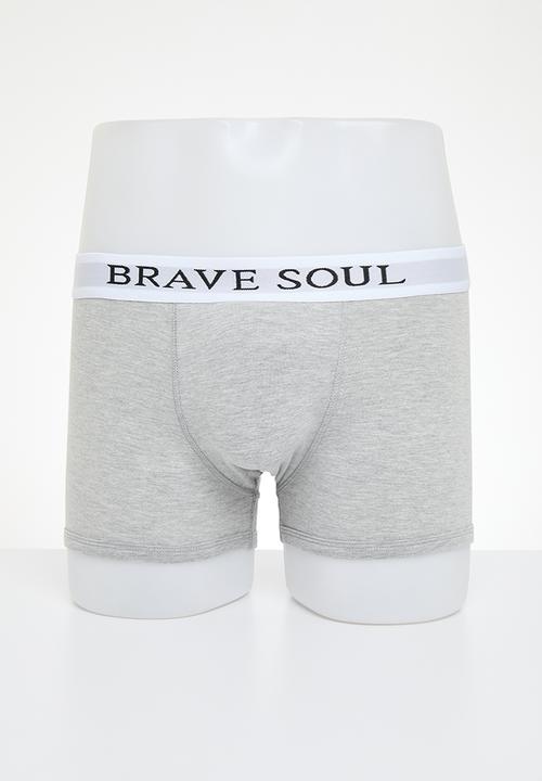 Brave Soul - MBX-18alic 2-pack - black & grey marl 
