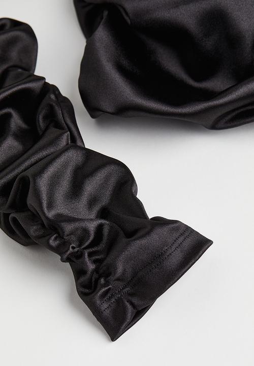 H&M - Gathered top - black