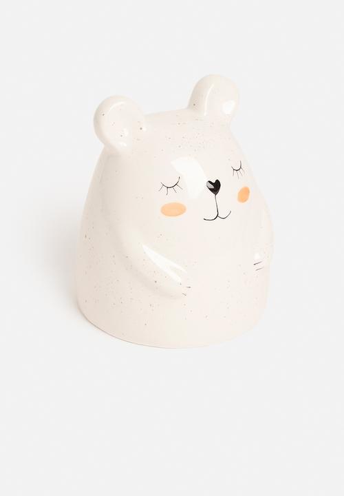 H&S - Money box - rabbit - white 