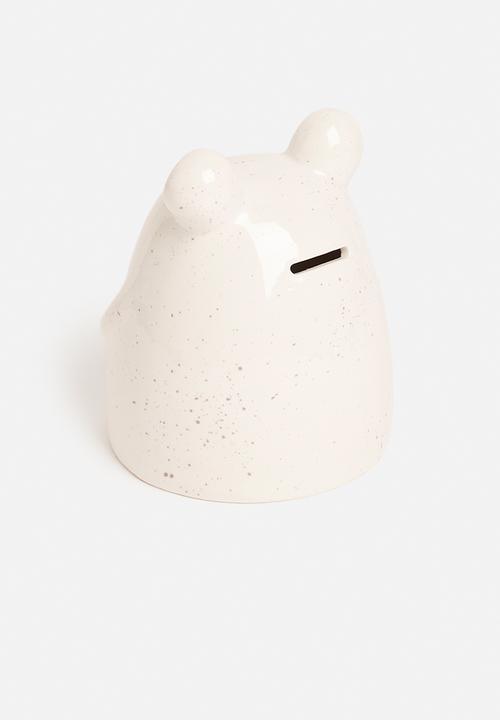 H&S - Money box - rabbit - white 
