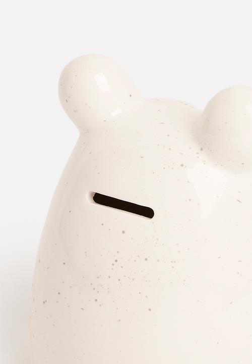 H&S - Money box - rabbit - white 