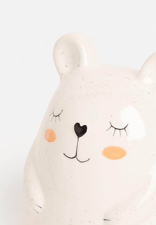 H&S - Money box - rabbit - white 