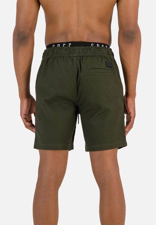 S.P.C.C - Seuss woven short - dark moss