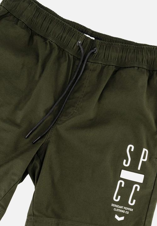 S.P.C.C - Seuss woven short - dark moss