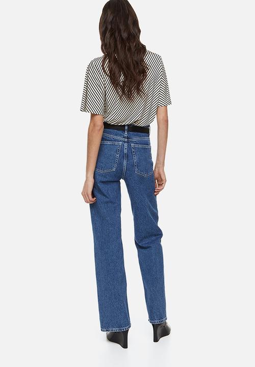 H&M - Jersey top - cream striped 