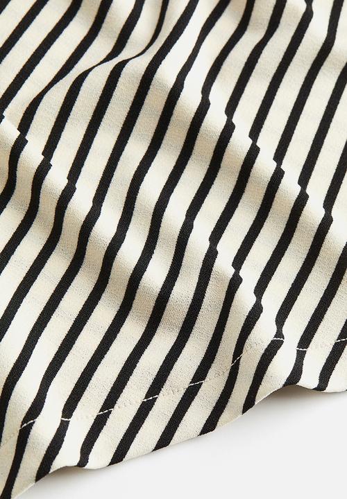 H&M - Jersey top - cream striped 