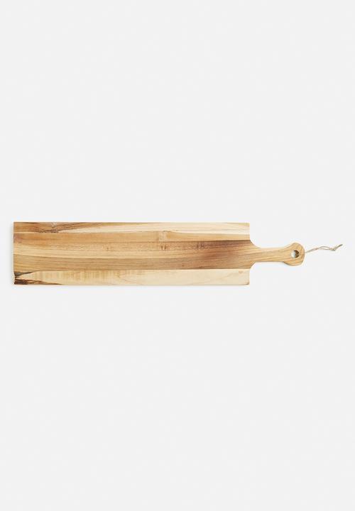 Excellent Houseware - Teak serving platter - natural