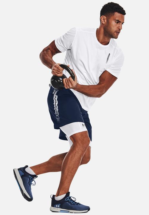 Under Armour - UA woven graphic shorts - navy