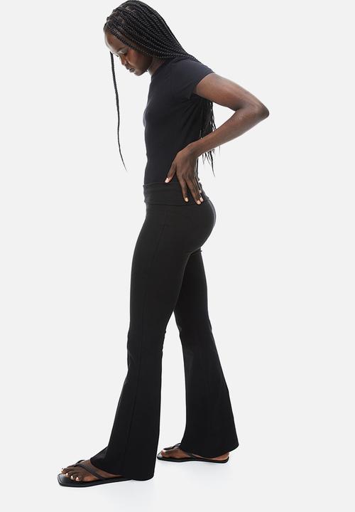 H&M - Flared leggings - black