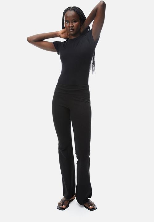 H&M - Flared leggings - black