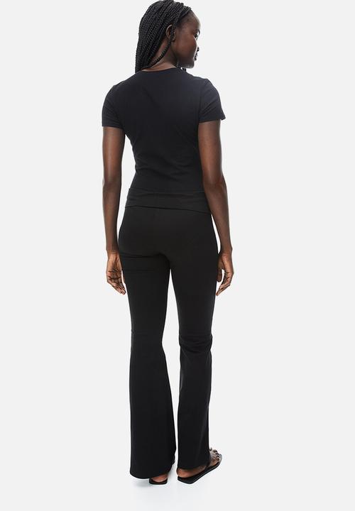 H&M - Flared leggings - black