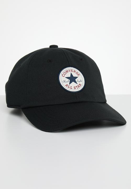 Converse - Chuck Taylor all star patch baseball hat - converse black 