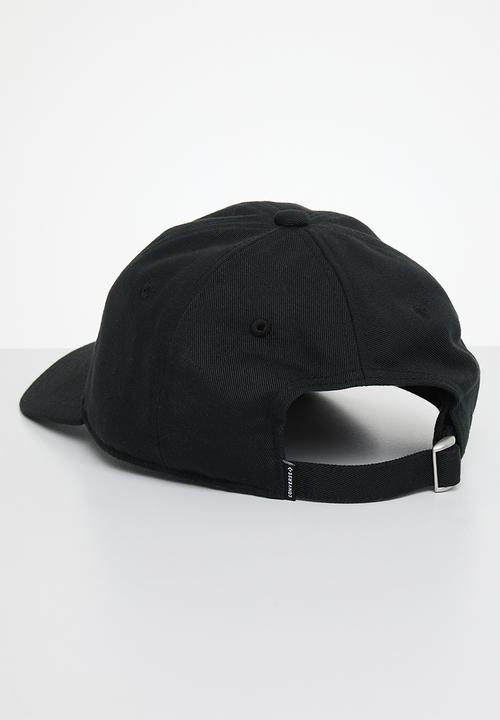 Converse - Chuck Taylor all star patch baseball hat - converse black 