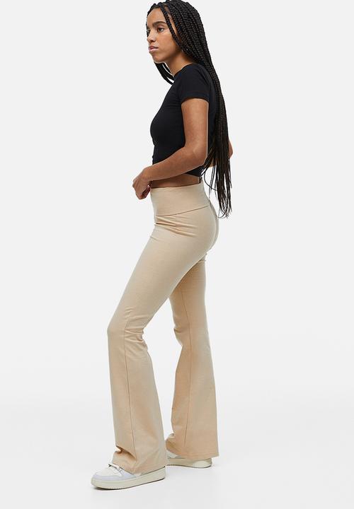 H&M - Flared leggings - beige