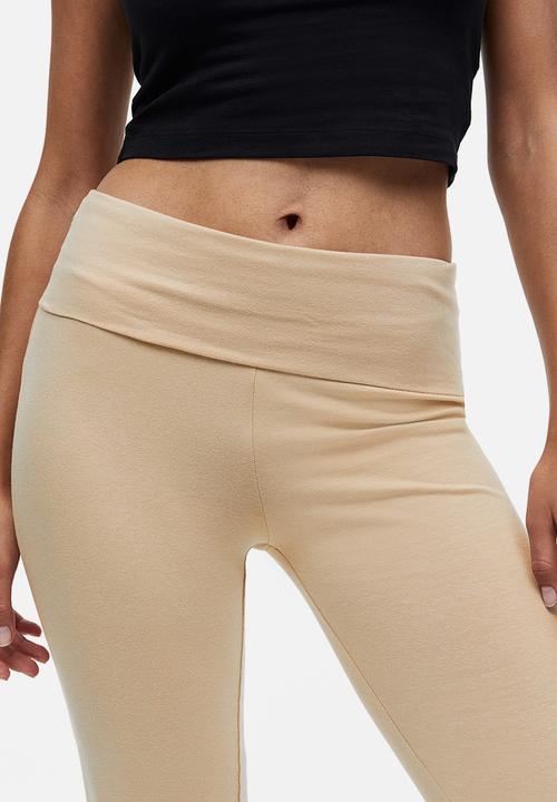 H&M - Flared leggings - beige