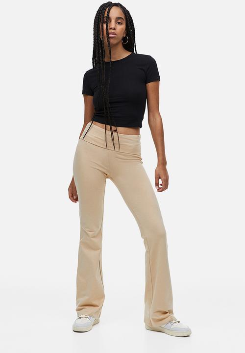 H&M - Flared leggings - beige