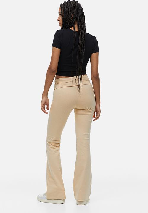 H&M - Flared leggings - beige