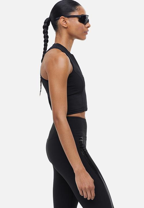 H&M - Drymove™ cropped sports top - black