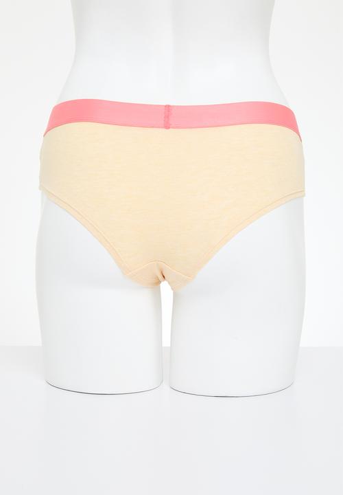 Superdry. - Large logo hipster brief - yellow