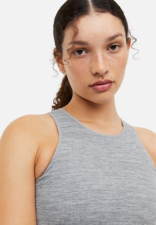 H&M - Drymove™ medium support sports bra - grey marl 