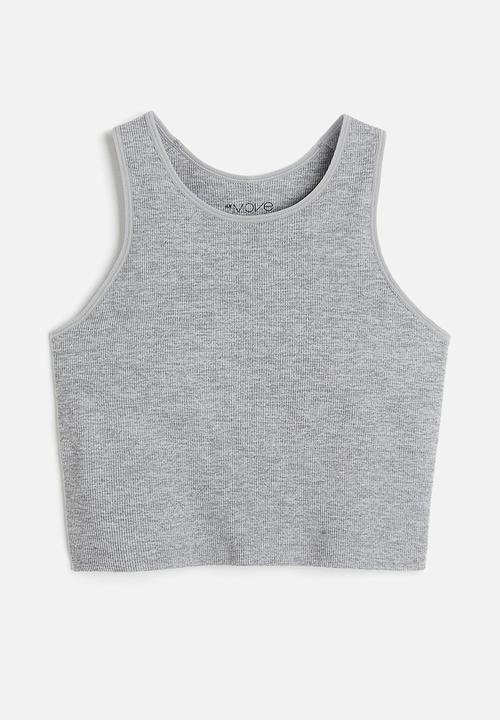 H&M - Drymove™ medium support sports bra - grey marl 