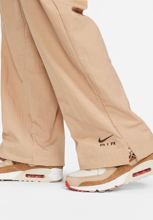 Nike - W nsw air high rise woven pant - hemp & baroque brown 