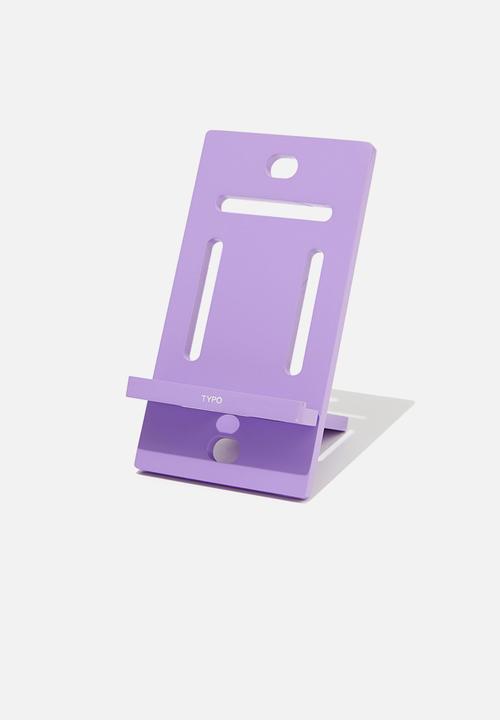 On hold phone stand - post it purple