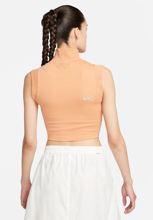 Nike - W nsw collection crop tank - amber brown 