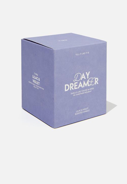 Typo - tell it like it is candle - iris flower day dreamer