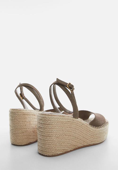 MANGO - Alex espadrille sandal - light beige